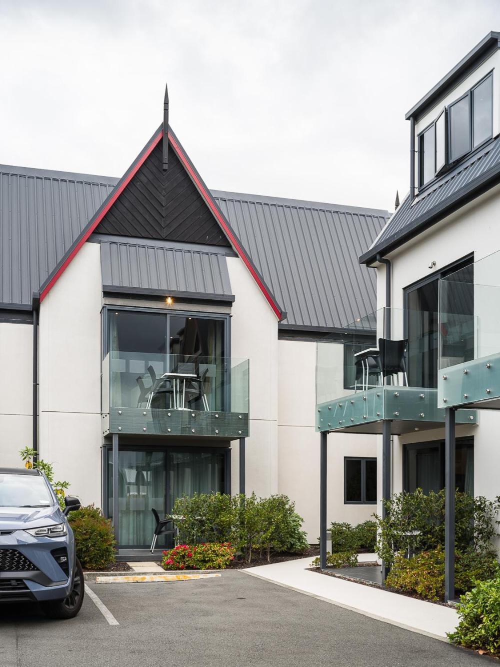 샤또 말보로그 호텔 블레넘 외부 사진 A modern house in New Zealand